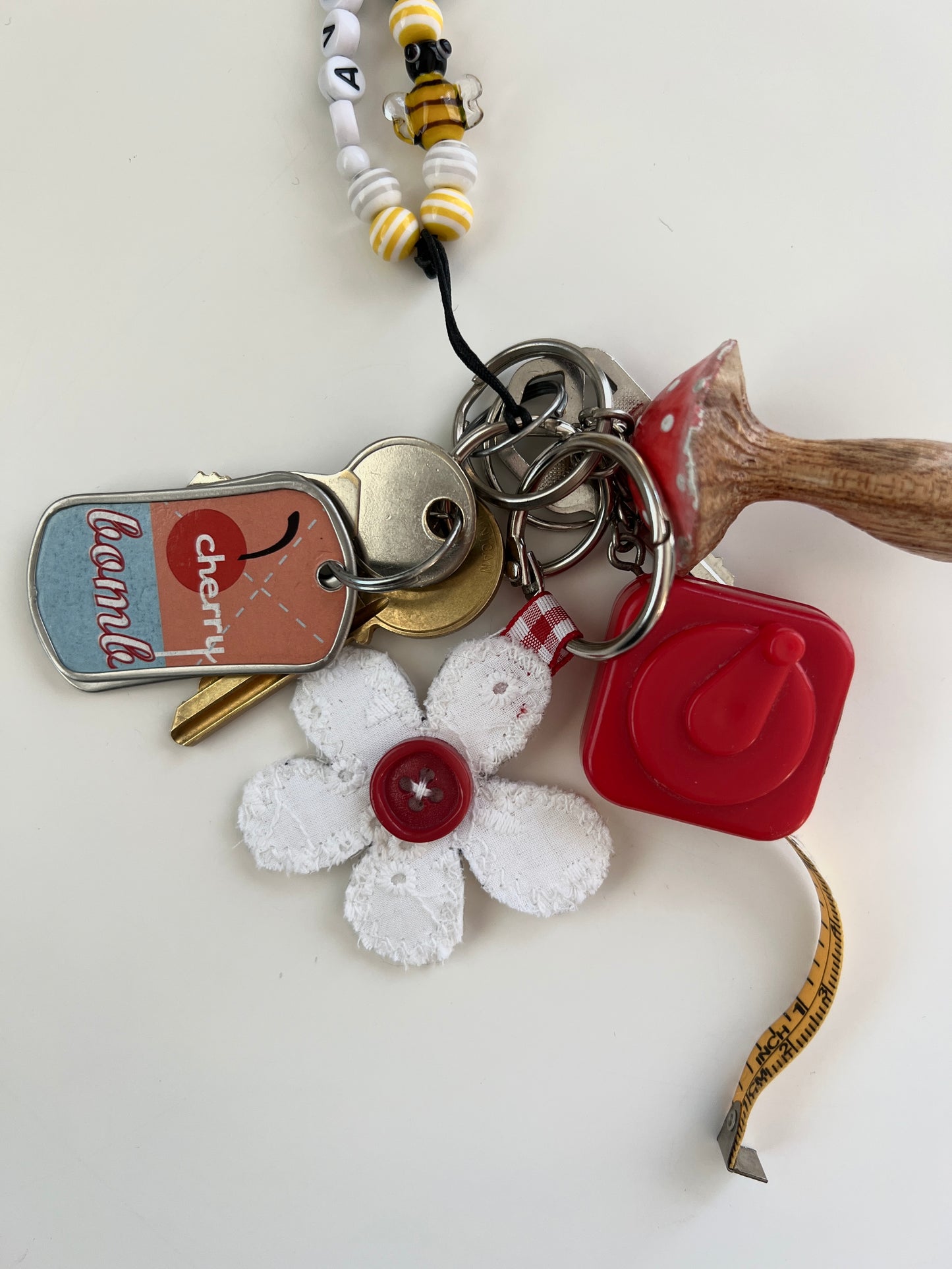 Flower Button Charm